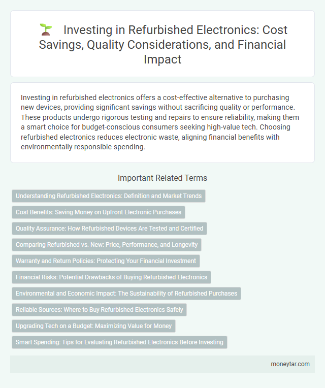 Investing in Refurbished Electronics: Cost Savings, Quality Considerations, and Financial Impact