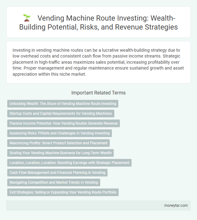 Vending Machine Route Investing: Wealth-Building Potential, Risks, and Revenue Strategies