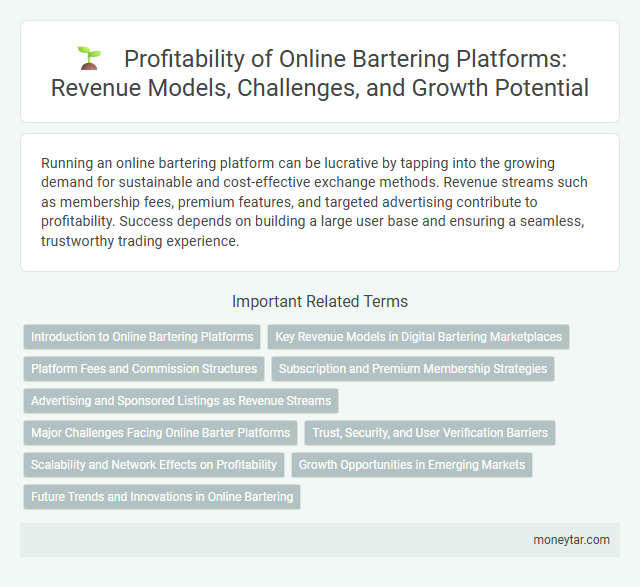 Profitability of Online Bartering Platforms: Revenue Models, Challenges, and Growth Potential