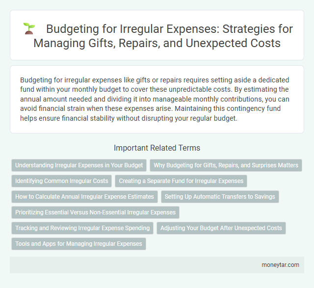 Budgeting for Irregular Expenses: Strategies for Managing Gifts, Repairs, and Unexpected Costs