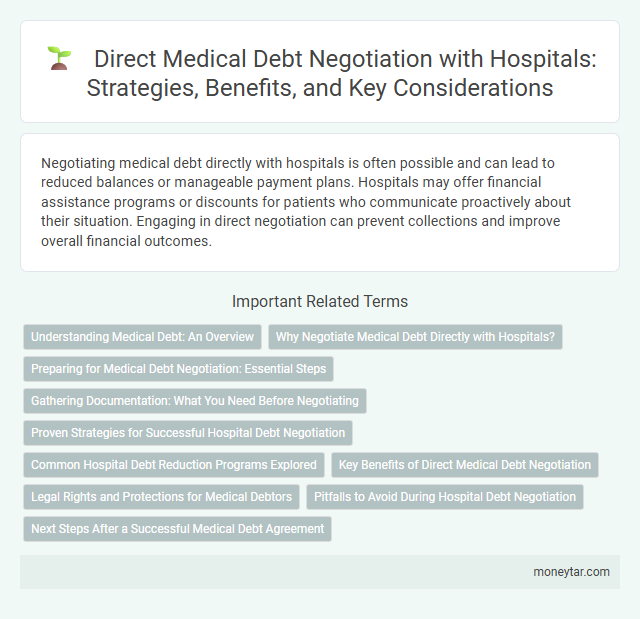 Direct Medical Debt Negotiation with Hospitals: Strategies, Benefits, and Key Considerations