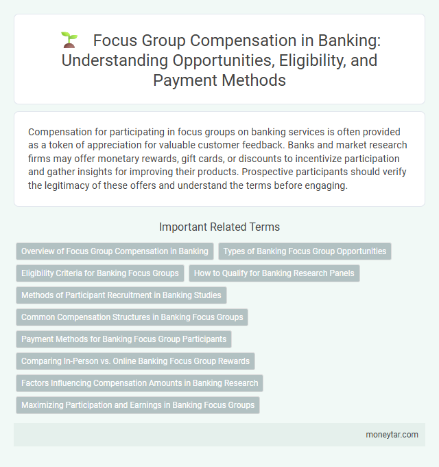 Focus Group Compensation in Banking: Understanding Opportunities, Eligibility, and Payment Methods