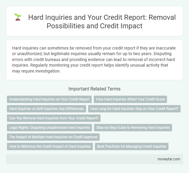 Hard Inquiries and Your Credit Report: Removal Possibilities and Credit Impact