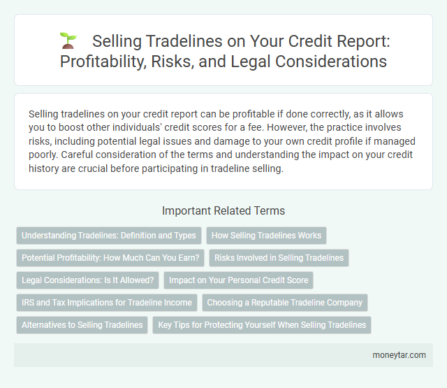 Selling Tradelines on Your Credit Report: Profitability, Risks, and Legal Considerations