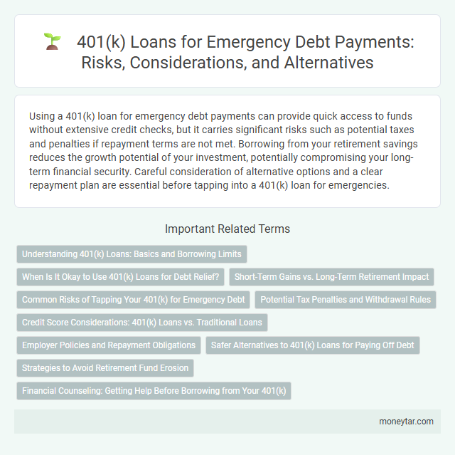 401(k) Loans for Emergency Debt Payments: Risks, Considerations, and Alternatives