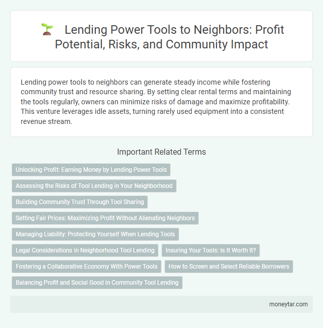 Lending Power Tools to Neighbors: Profit Potential, Risks, and Community Impact