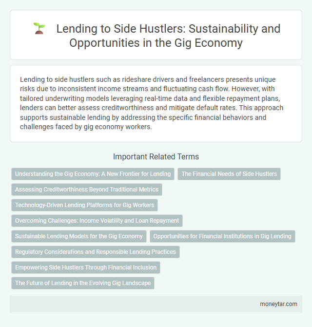 Lending to Side Hustlers: Sustainability and Opportunities in the Gig Economy