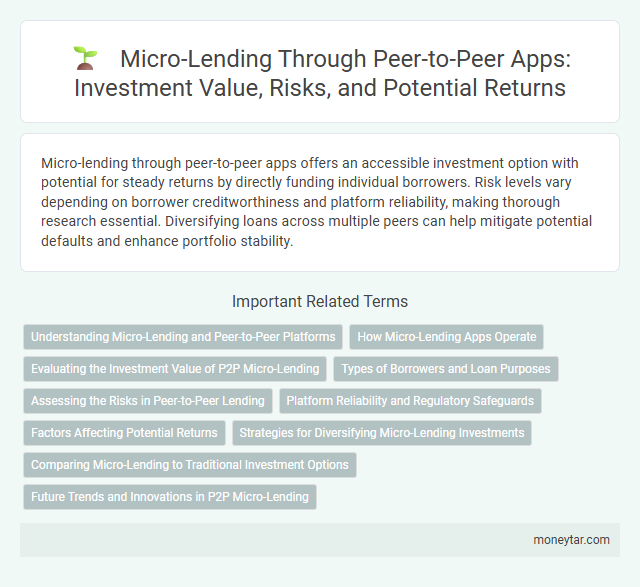 Micro-Lending Through Peer-to-Peer Apps: Investment Value, Risks, and Potential Returns