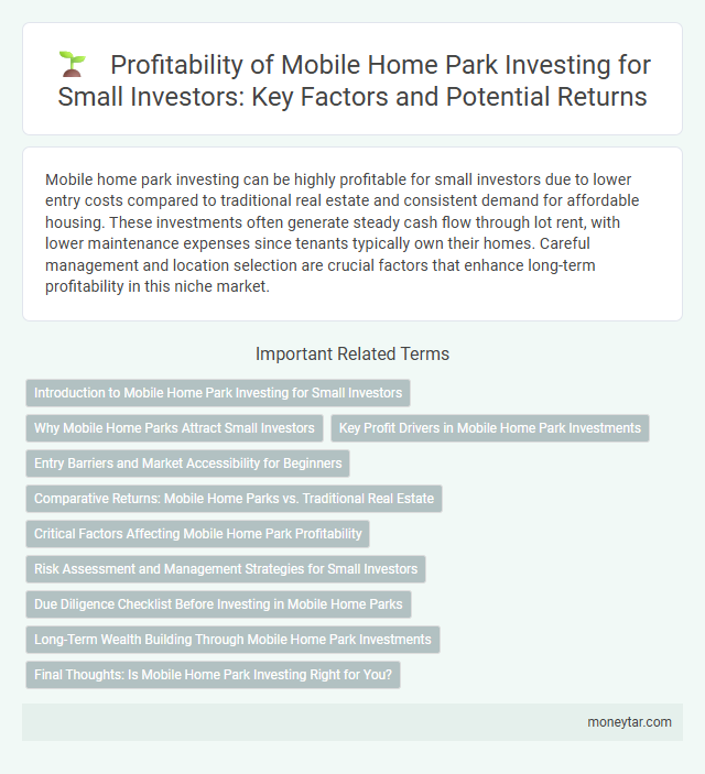 Profitability of Mobile Home Park Investing for Small Investors: Key Factors and Potential Returns
