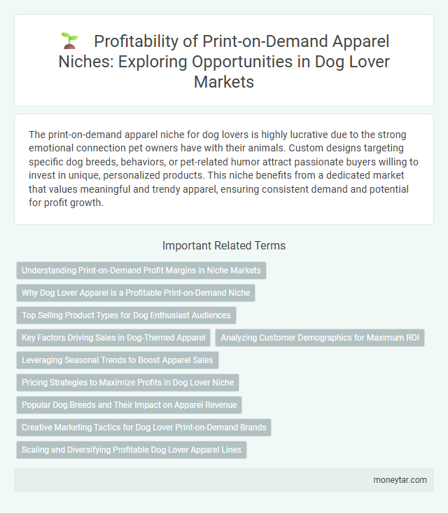 Profitability of Print-on-Demand Apparel Niches: Exploring Opportunities in Dog Lover Markets