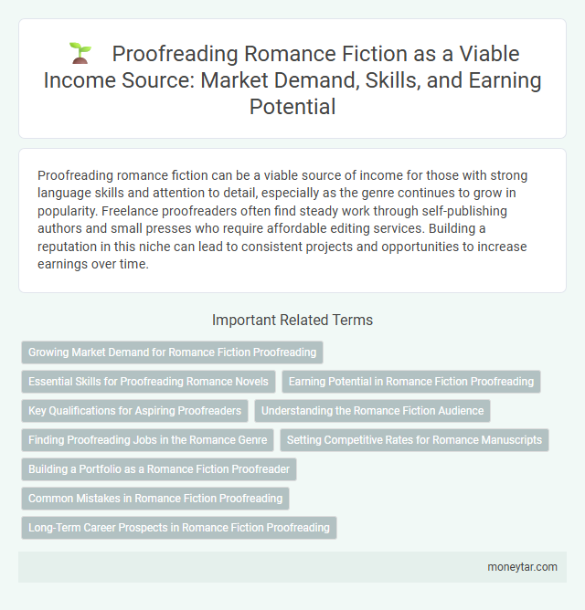 Proofreading Romance Fiction as a Viable Income Source: Market Demand, Skills, and Earning Potential