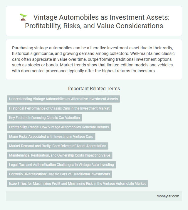 Vintage Automobiles as Investment Assets: Profitability, Risks, and Value Considerations