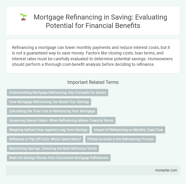Mortgage Refinancing in Saving: Evaluating Potential for Financial Benefits