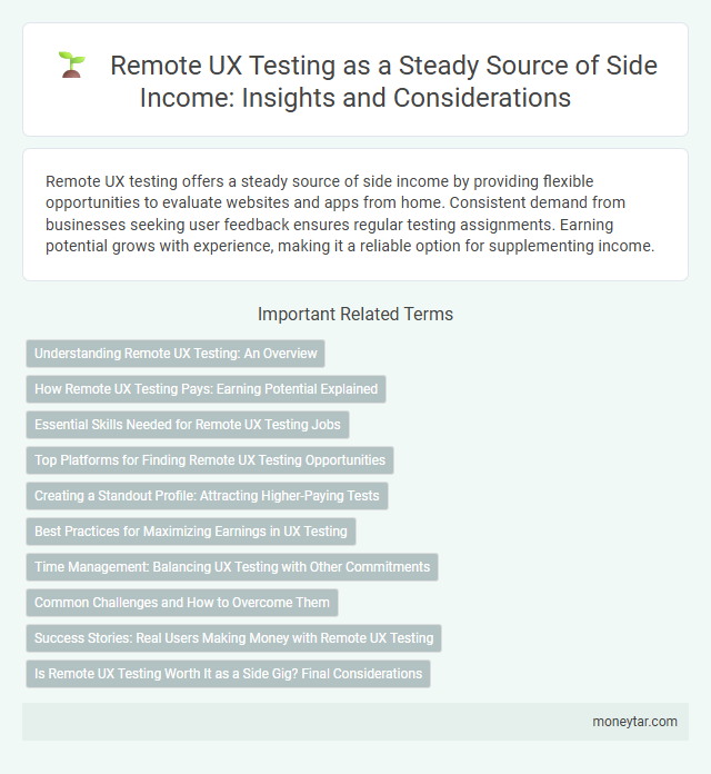 Remote UX Testing as a Steady Source of Side Income: Insights and Considerations