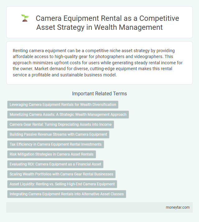 Camera Equipment Rental as a Competitive Asset Strategy in Wealth Management