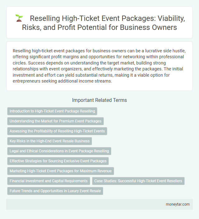 Reselling High-Ticket Event Packages: Viability, Risks, and Profit Potential for Business Owners