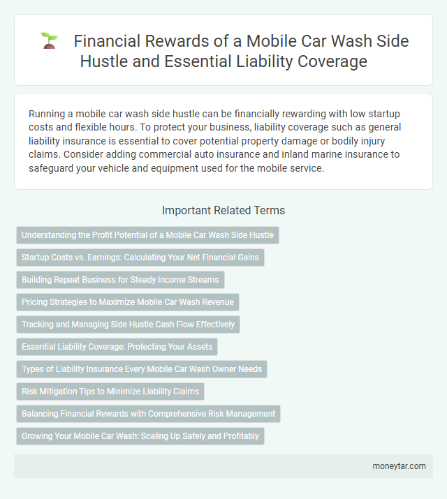 Financial Rewards of a Mobile Car Wash Side Hustle and Essential Liability Coverage