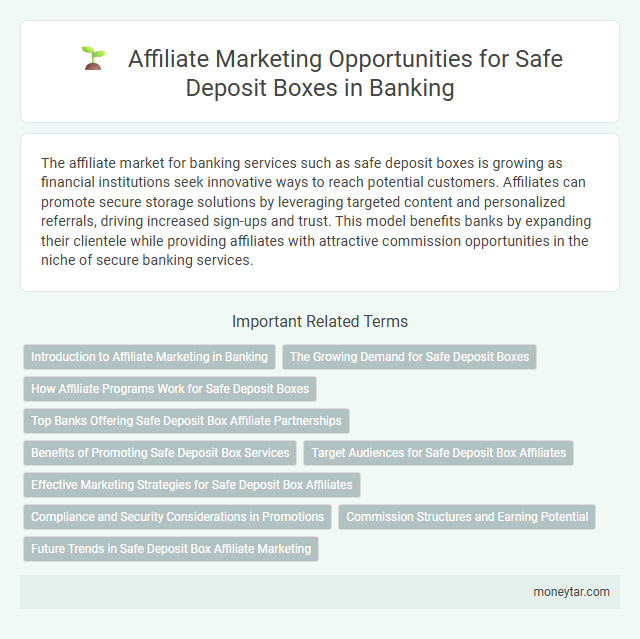 Affiliate Marketing Opportunities for Safe Deposit Boxes in Banking