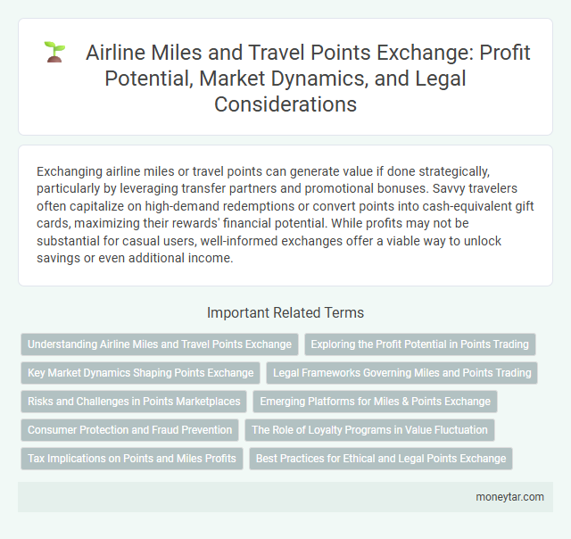 Airline Miles and Travel Points Exchange: Profit Potential, Market Dynamics, and Legal Considerations