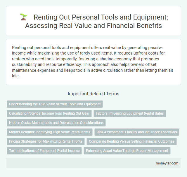 Renting Out Personal Tools and Equipment: Assessing Real Value and Financial Benefits