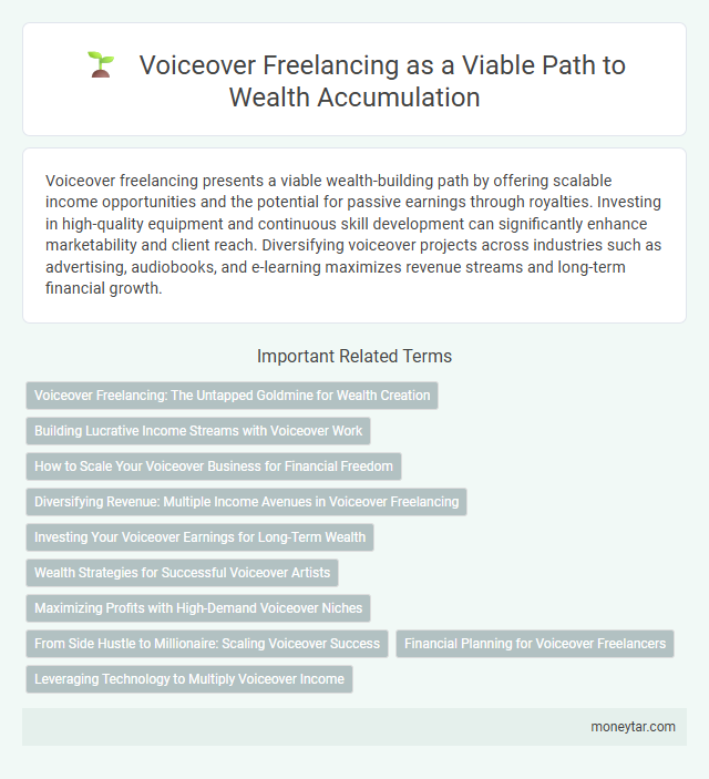 Voiceover Freelancing as a Viable Path to Wealth Accumulation