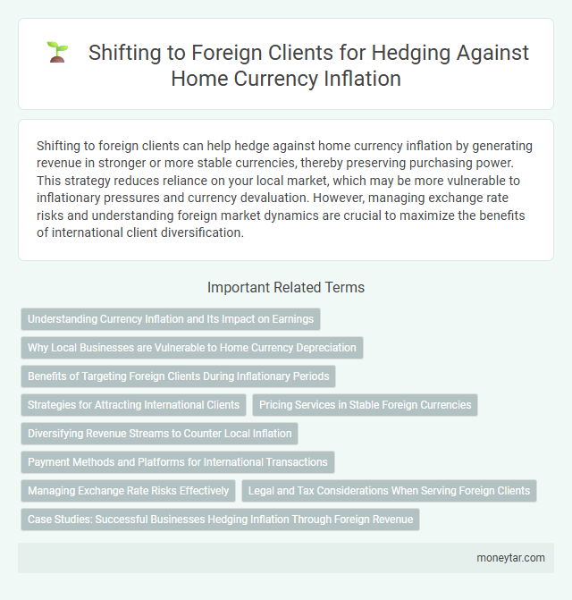 Shifting to Foreign Clients for Hedging Against Home Currency Inflation