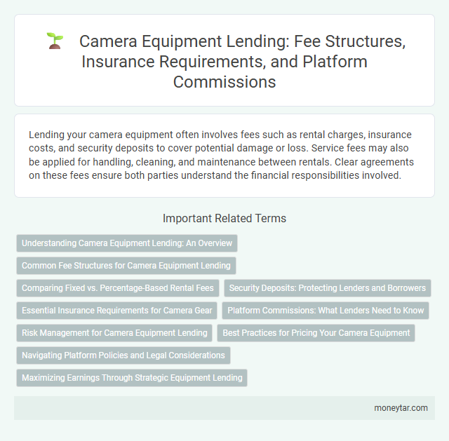 Camera Equipment Lending: Fee Structures, Insurance Requirements, and Platform Commissions
