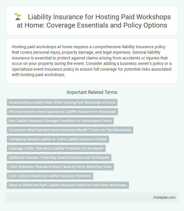 Liability Insurance for Hosting Paid Workshops at Home: Coverage Essentials and Policy Options