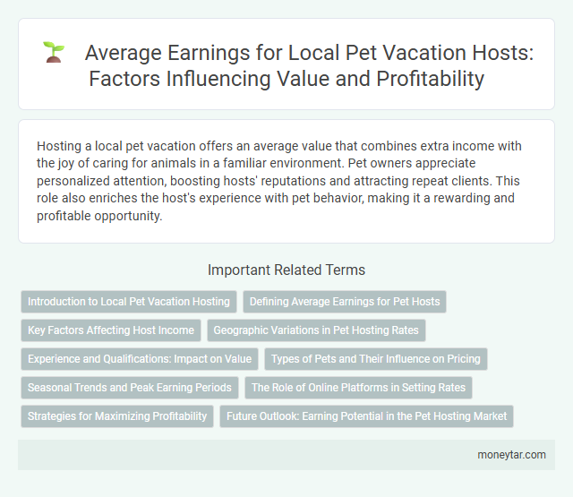 Average Earnings for Local Pet Vacation Hosts: Factors Influencing Value and Profitability