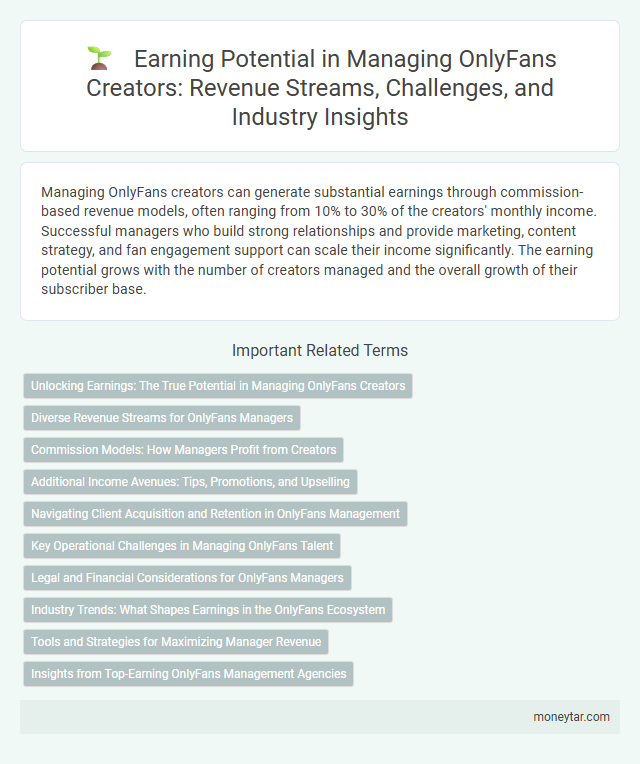 Earning Potential in Managing OnlyFans Creators: Revenue Streams, Challenges, and Industry Insights