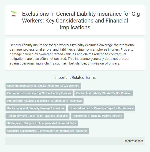 Exclusions in General Liability Insurance for Gig Workers: Key Considerations and Financial Implications