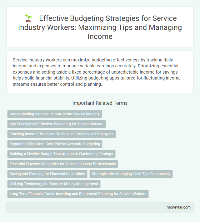 Effective Budgeting Strategies for Service Industry Workers: Maximizing Tips and Managing Income