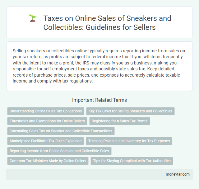 Taxes on Online Sales of Sneakers and Collectibles: Guidelines for Sellers