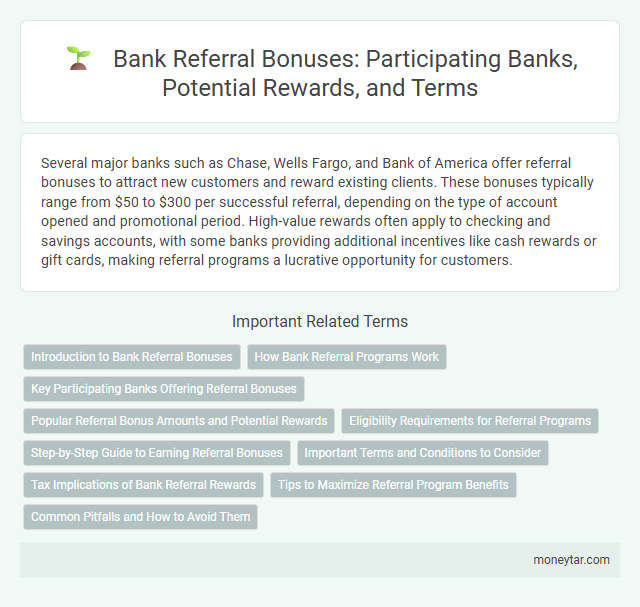 Bank Referral Bonuses: Participating Banks, Potential Rewards, and Terms