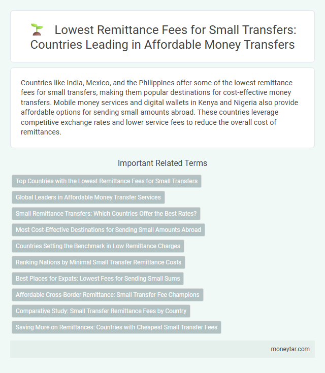 Lowest Remittance Fees for Small Transfers: Countries Leading in Affordable Money Transfers