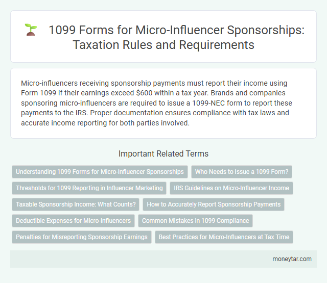 1099 Forms for Micro-Influencer Sponsorships: Taxation Rules and Requirements