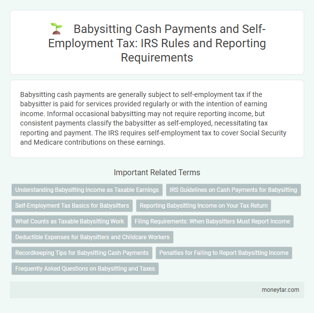 Babysitting Cash Payments and Self-Employment Tax: IRS Rules and Reporting Requirements