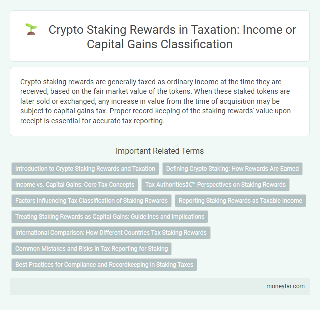 Crypto Staking Rewards in Taxation: Income or Capital Gains Classification