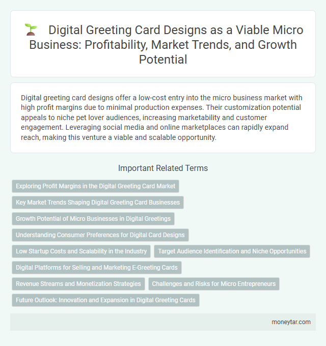 Digital Greeting Card Designs as a Viable Micro Business: Profitability, Market Trends, and Growth Potential