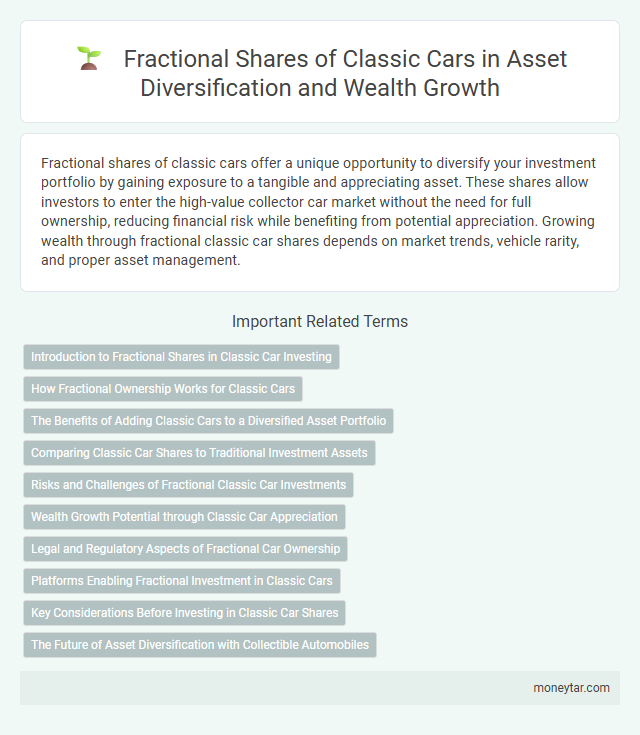 Fractional Shares of Classic Cars in Asset Diversification and Wealth Growth