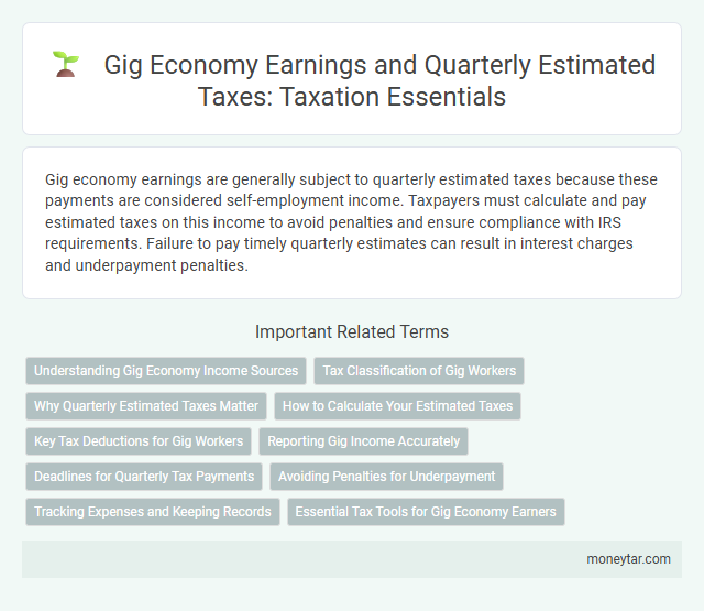 Gig Economy Earnings and Quarterly Estimated Taxes: Taxation Essentials