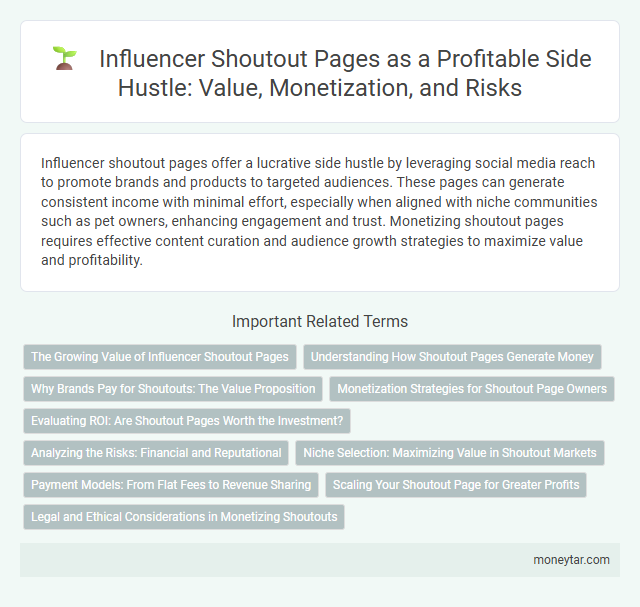 Influencer Shoutout Pages as a Profitable Side Hustle: Value, Monetization, and Risks
