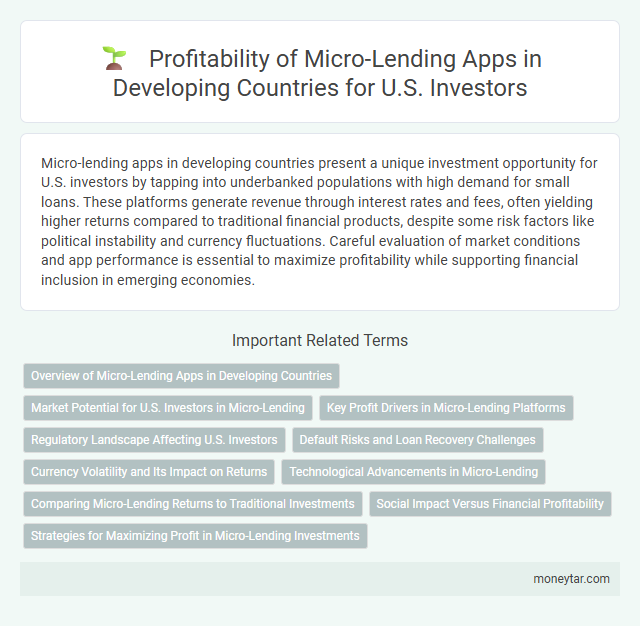 Profitability of Micro-Lending Apps in Developing Countries for U.S. Investors