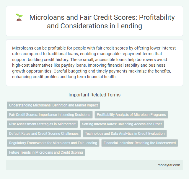 Microloans and Fair Credit Scores: Profitability and Considerations in Lending