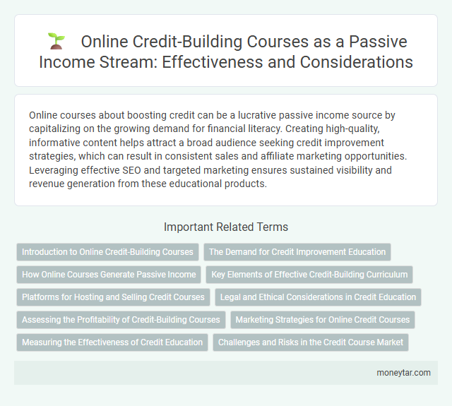 Online Credit-Building Courses as a Passive Income Stream: Effectiveness and Considerations