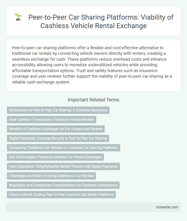 Peer-to-Peer Car Sharing Platforms: Viability of Cashless Vehicle Rental Exchange
