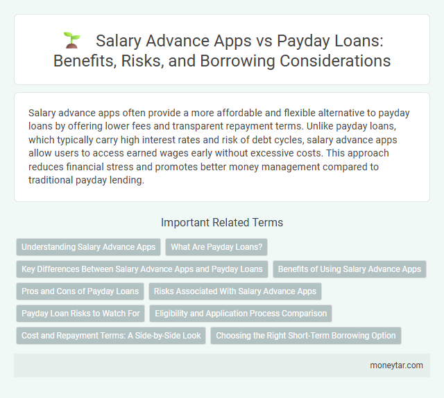 Salary Advance Apps vs Payday Loans: Benefits, Risks, and Borrowing Considerations