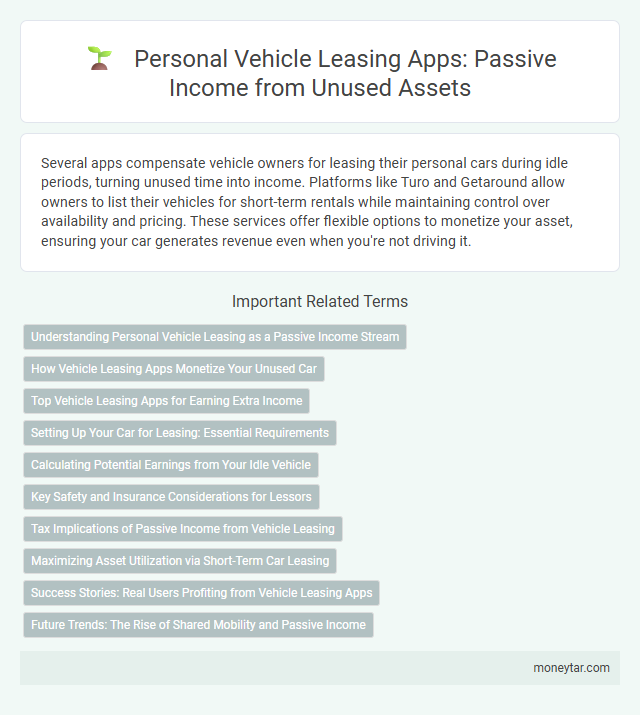 Personal Vehicle Leasing Apps: Passive Income from Unused Assets