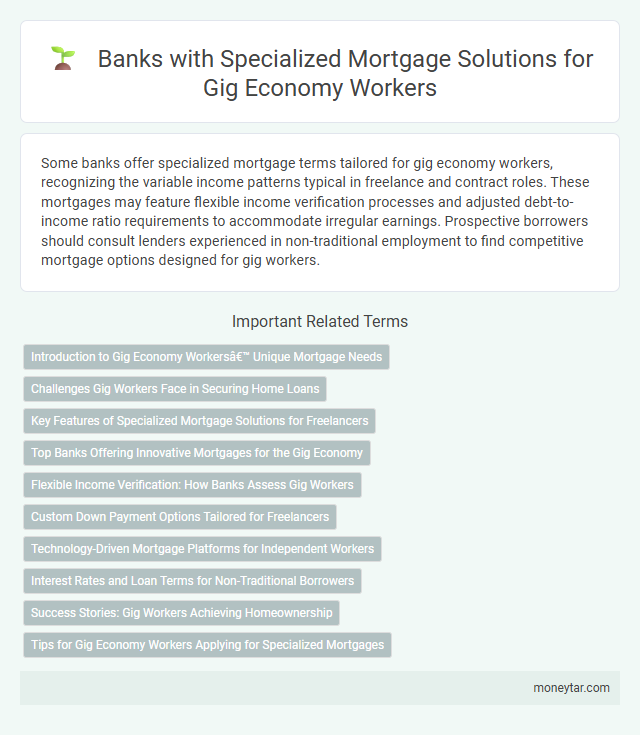 Banks with Specialized Mortgage Solutions for Gig Economy Workers