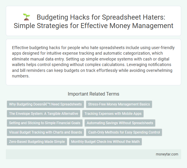 Budgeting Hacks for Spreadsheet Haters: Simple Strategies for Effective Money Management